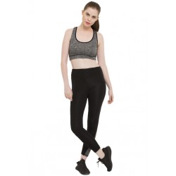 ACTIVE GREY/BLACK SPORTS-BRA SET